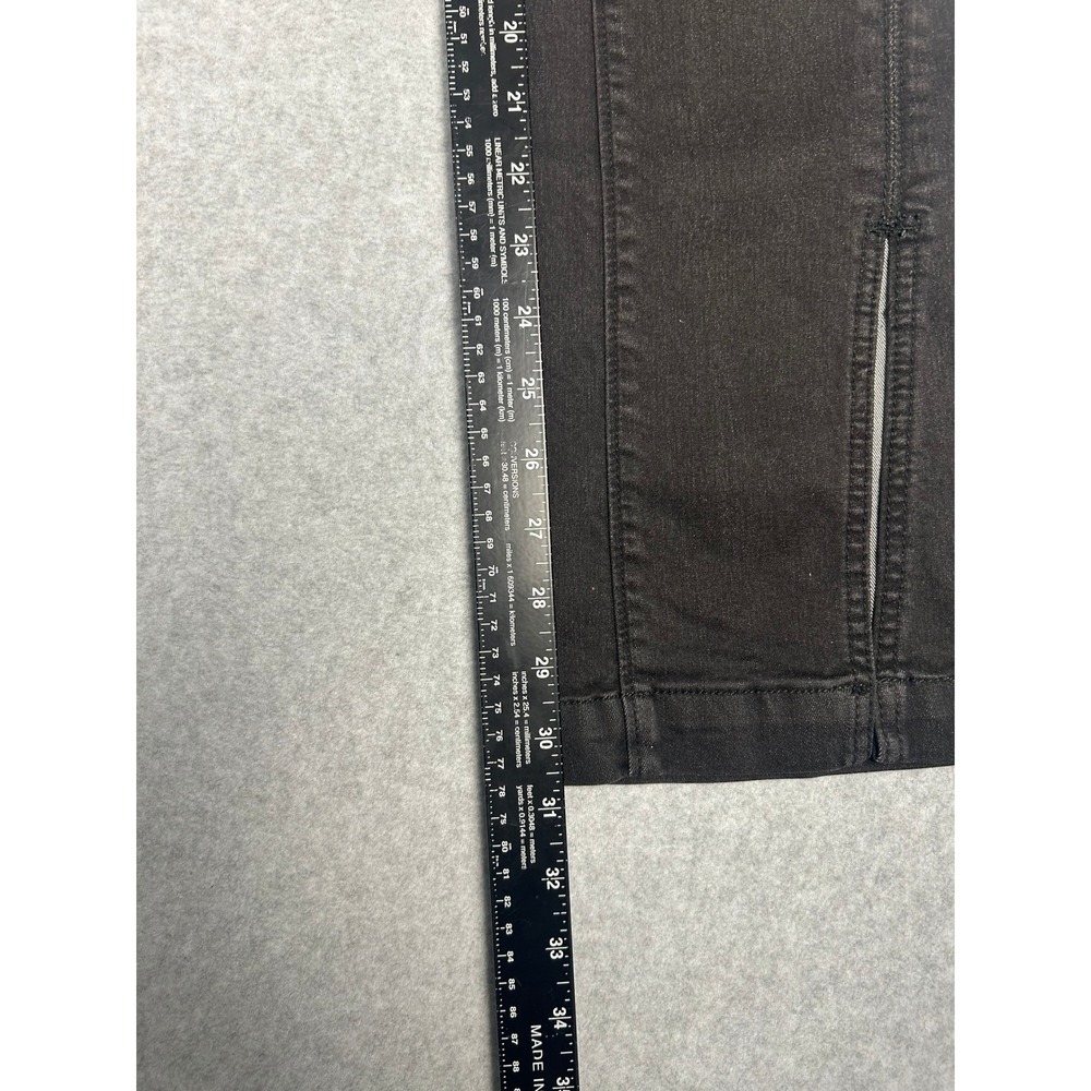 Free People Pants Split Hem Size 27 Black Slim Fit Streetwear - Picture 7 of 7
